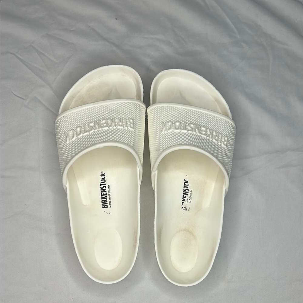Birkenstock Kids White Slides